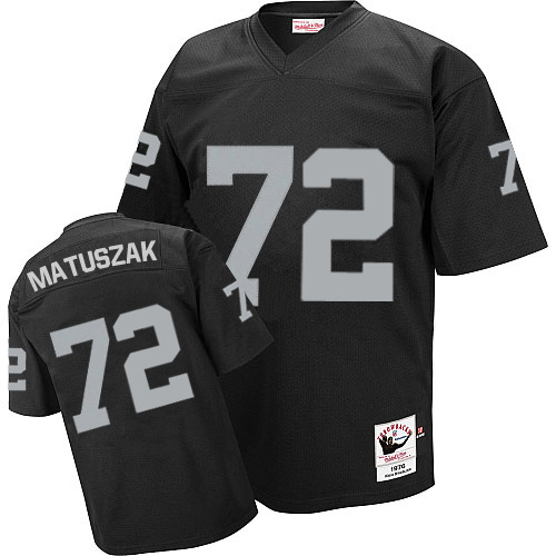 Men's Las Vegas Raiders # 72 John Matuszak Black Vapor Untouchable Limited Stitched Football Jersey